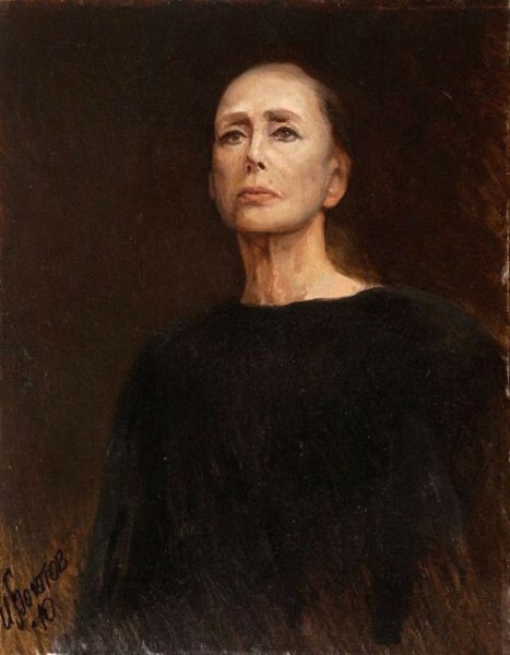 Борис Шаляпин портрет Плисецкой