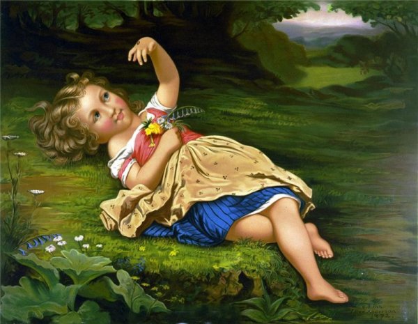 Девочка Божья коровка