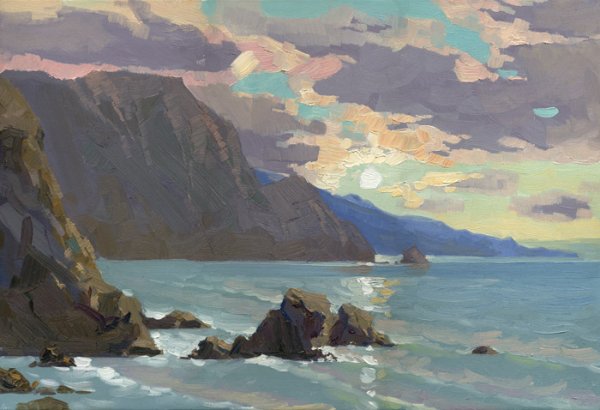 Живопись пейзаж маслом Артем Пучков