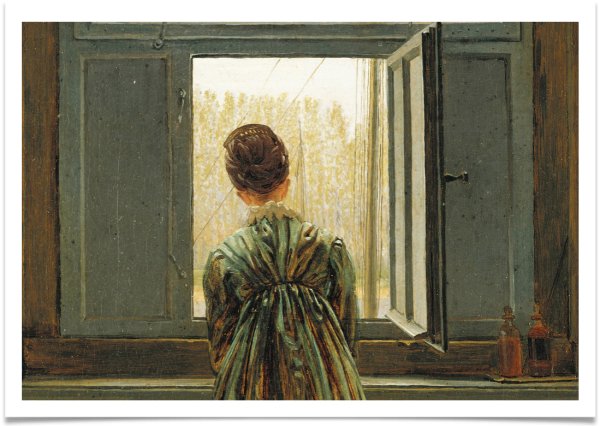 Каспар Давид Фридрих. Женщина у окна. 1822.