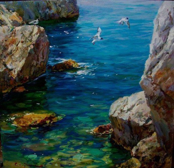 Крымский художник Сергей Свиридов Симеиз