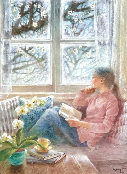 Девочка у окна картина