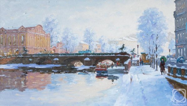 Картины Санкт-Петербург зима Александр Александровский