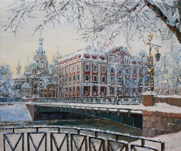 Иван Айвазовский зимний пейзаж Исаакиевский собор