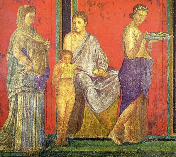 Вилла мистерий Помпеи фрески виллы