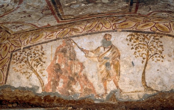 Катакомбы фреска крещение