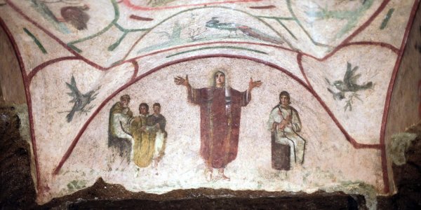 Раннехристианские фрески в катакомбах
