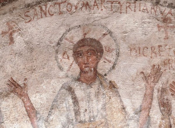 Христос раннехристианские фрески