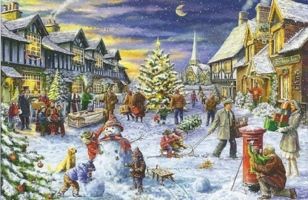 Рождественские гуляния картина