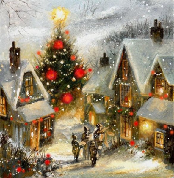 Джим Митчелл художник Рождество