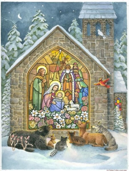 Рождественский вертеп картина