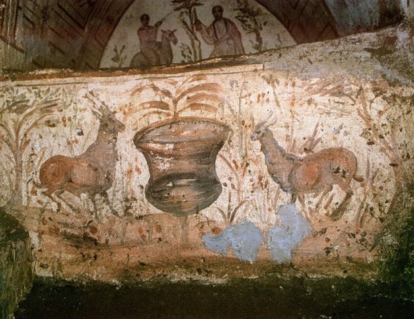 Оранта катакомбы Присциллы