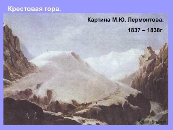 Живопись Лермонтова перестрелка в горах Дагестана