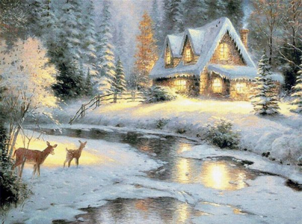 Томас Кинкейд зимние пейзажи