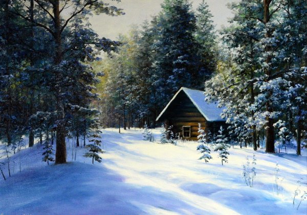 Сергей Курицын зимняя деревня