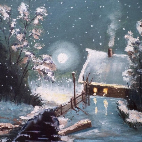 Зимняя ночь в живописи