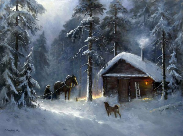 Сказочные зимние пейзажи в живописи