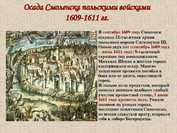 Осада Смоленска 1609г