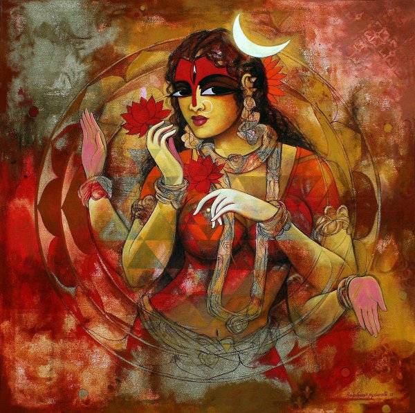 Шива Шакти картины классика Индия