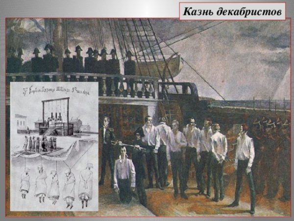Казнь Декабристов 1826 картины