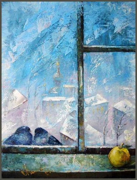 «Зима за окном.» Художник Тутунов Андрей