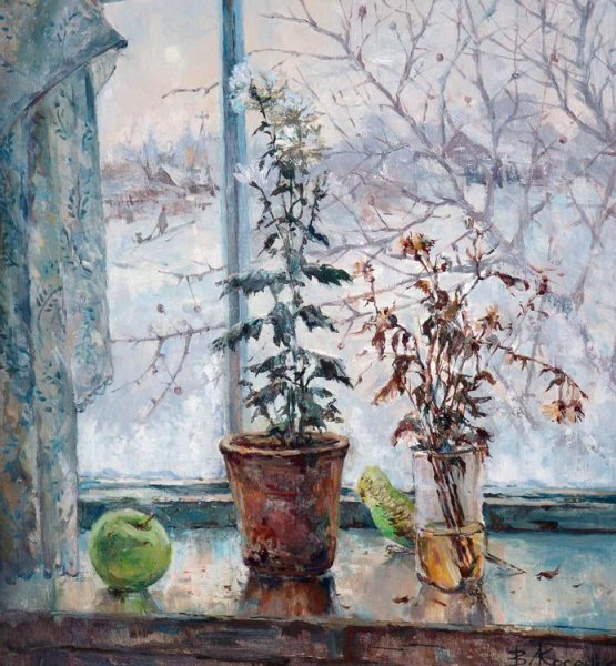 Олег Молчанов художник ранний снег