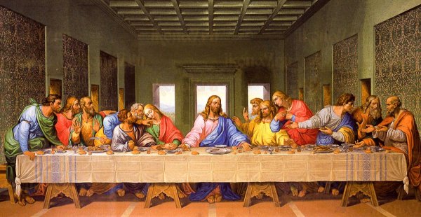 Фреска Тайная вечеря Леонардо да Винчи