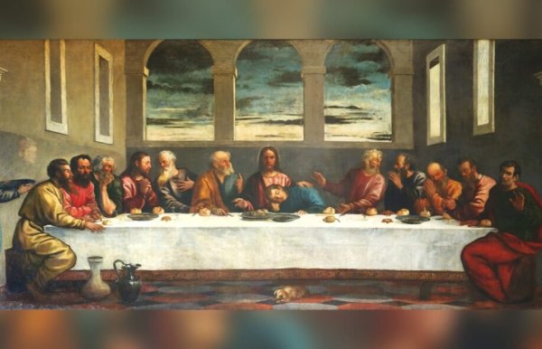 Тайная вечеря Тициан Вечеллио