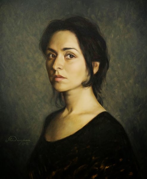 Портреты на темном фоне маслом