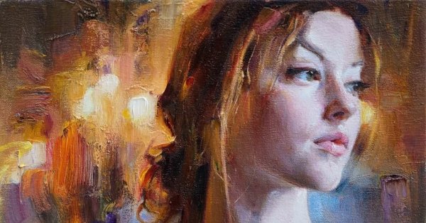 Женский портрет маслом