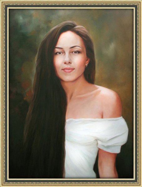 Современный портрет в раме