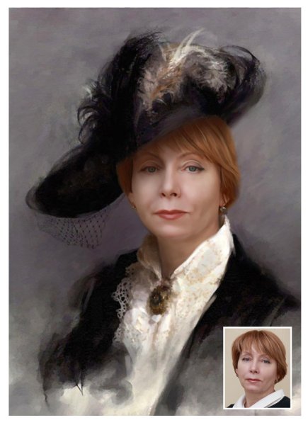 Шишкин костюмированный портрет