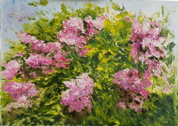 «Куст сирени в цвету» Ларионова