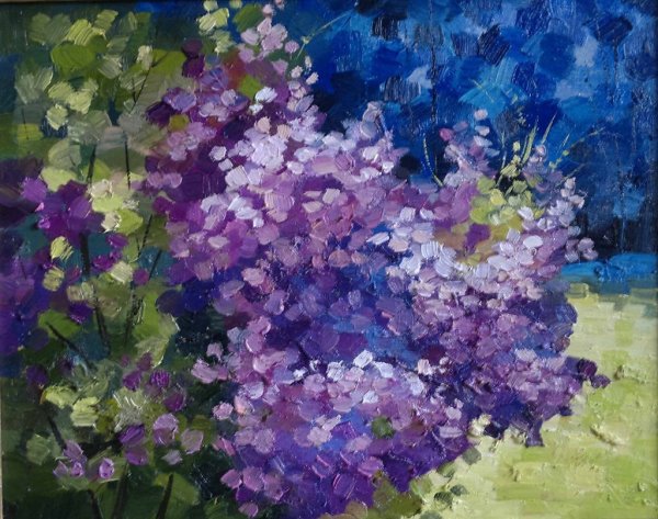 Живопись сирень Анна Шиач