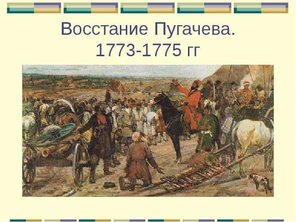 Восстание Пугачева 1773-1775
