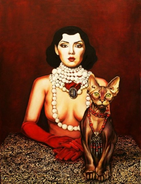 Сфинкс живопись Модерна