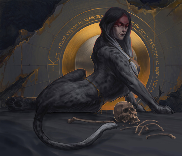 Сфинкс арт Мифические существа