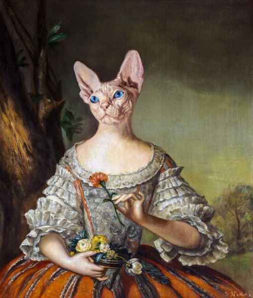 Никас Сафронов картины кошки