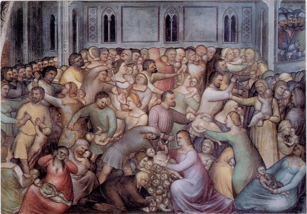 Фреска Джотто избиение младенцев