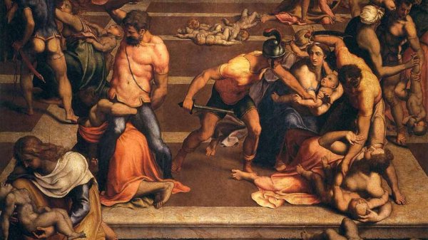 Убийство младенцев в Вифлееме картина