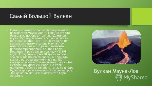 Мауна-Лоа вулкан интересные факты