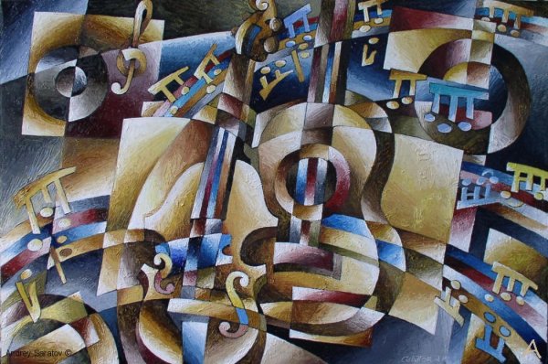 Картины в стиле кубизм Андрей Саратов