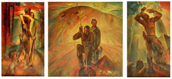 Художник а.Козлов "триптих"