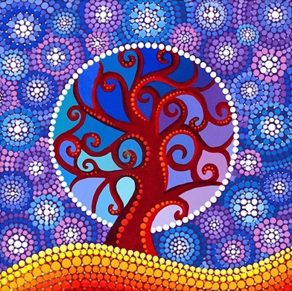 Точечная живопись Элспет Маклин