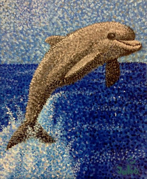 Пуантилизм морские обитатели