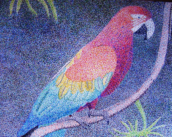 Точечная живопись пуантилизм