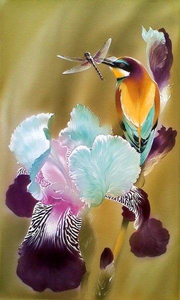 Живопись на шелке Алины Осеевой