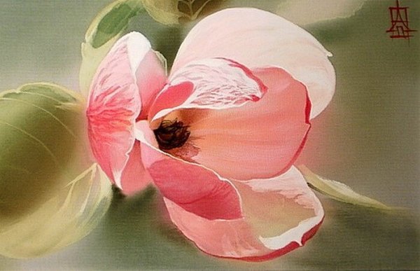 Художник Алина Осеева живопись по шелку