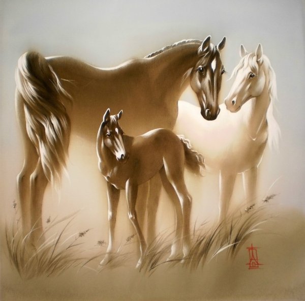 Алина Осеева живопись на шелке