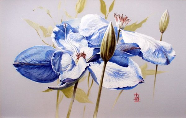 Живопись на шёлке художник Алина Осеева